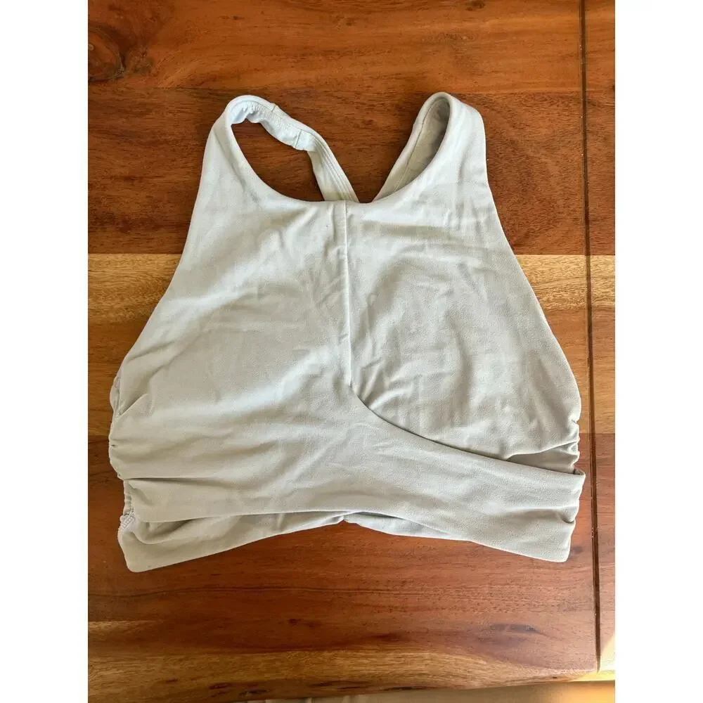 Lululemon Athletica Always Aligned Padded Sports Bra Light Chrome Size 8